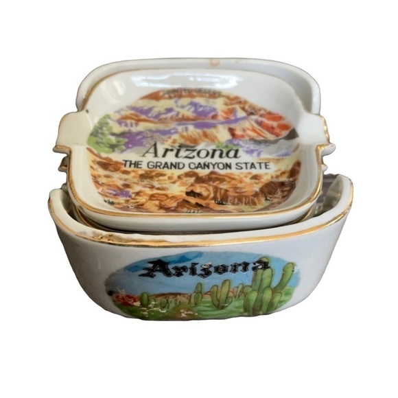 Individual Arizona Nesting Ashtray Set - Picture 2 of 10